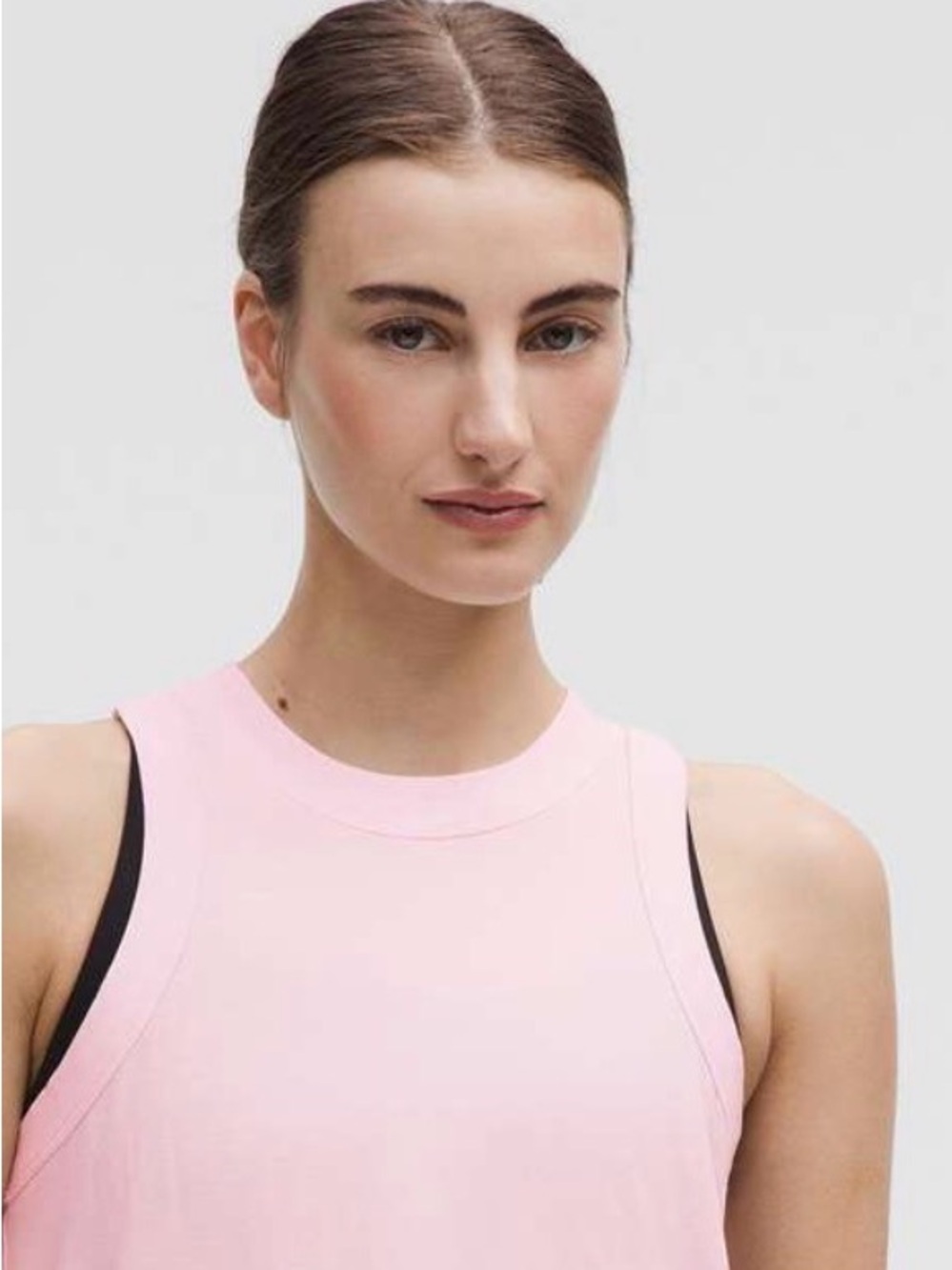 Pink Organza Shred 415 x Lululemon tank